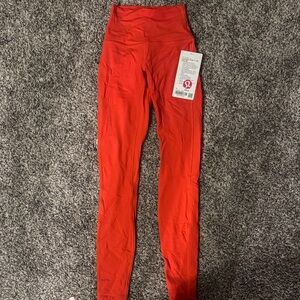 Lululemon red Leggings